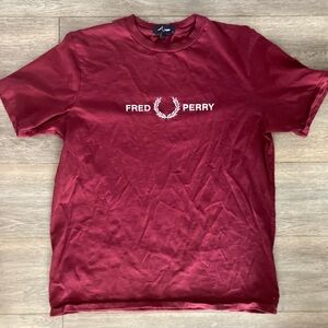 Fred Perry Maroon T-Shirt